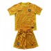 Maillot de foot Pays-Bas Gardien Extérieur vêtements enfant Europe 2024 Manches Courtes (+ pantalon court)